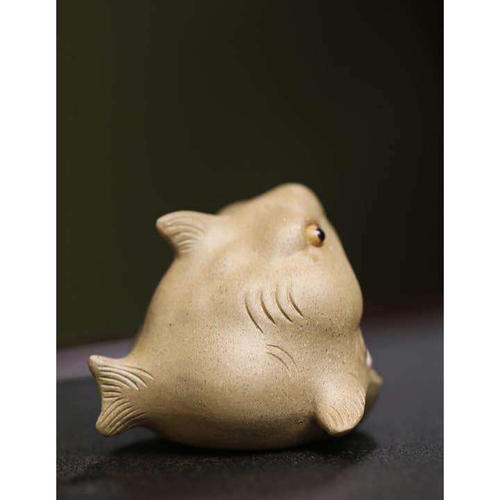 Gohobi (We cover U.S. import duties) - Vendita all'ingrosso Statuette decorative - Gohobi, decorazione da tè in ceramica fatta a mano in argilla YiXing, motivo: squalo9