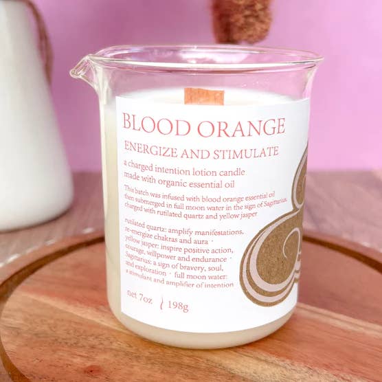 Blood Orange Charged Lotion Candle for wholesale by Baddee Eleganza