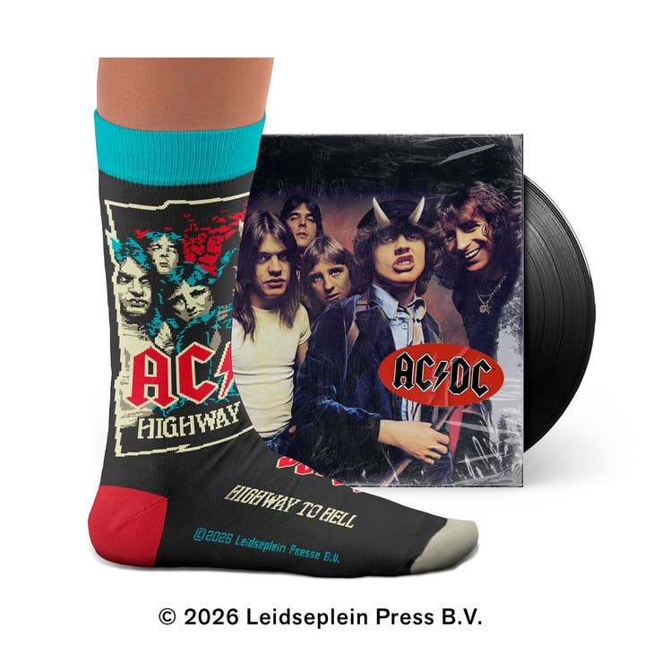 AC/DC Highway to Hell Socks Gift for wholesale by Sock Affairs