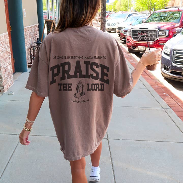 GLO- God's Love Overcomes - Wholesale Screen Printed T-Shirt - Women's - Praise The Lord Tee4