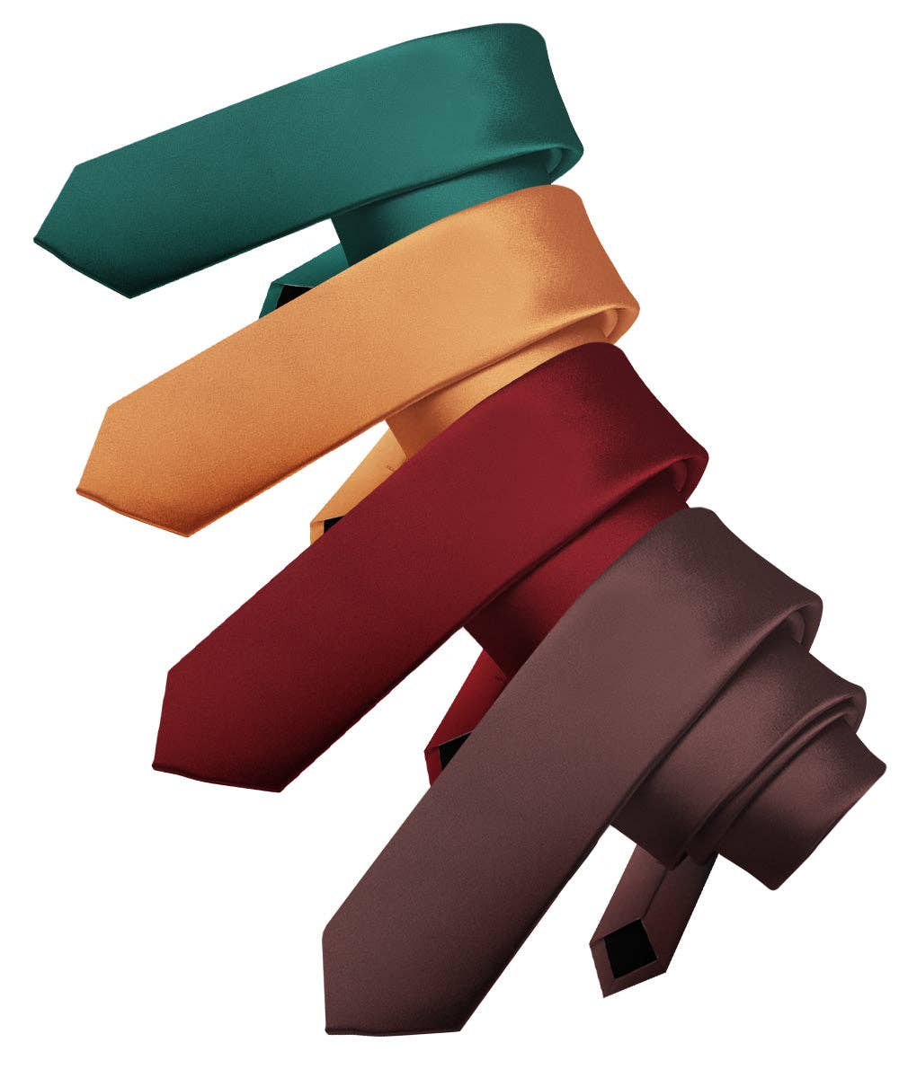 Dubal Brothers - Vente Cravate – homme - Cravate fine unie (4 paquets) par Vittorio Farina0