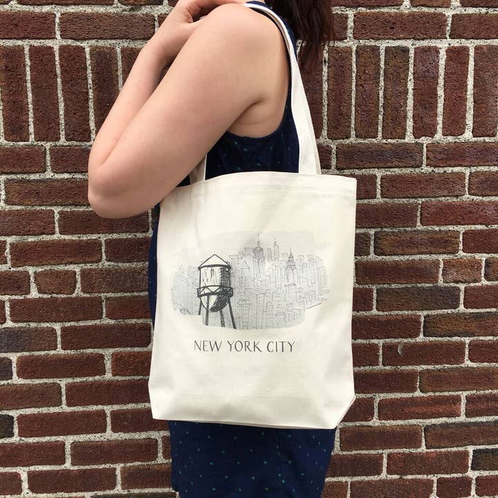 Albertine Press - Wholesale Tote Bag - Unisex - New York Cityscape Tote Bag1