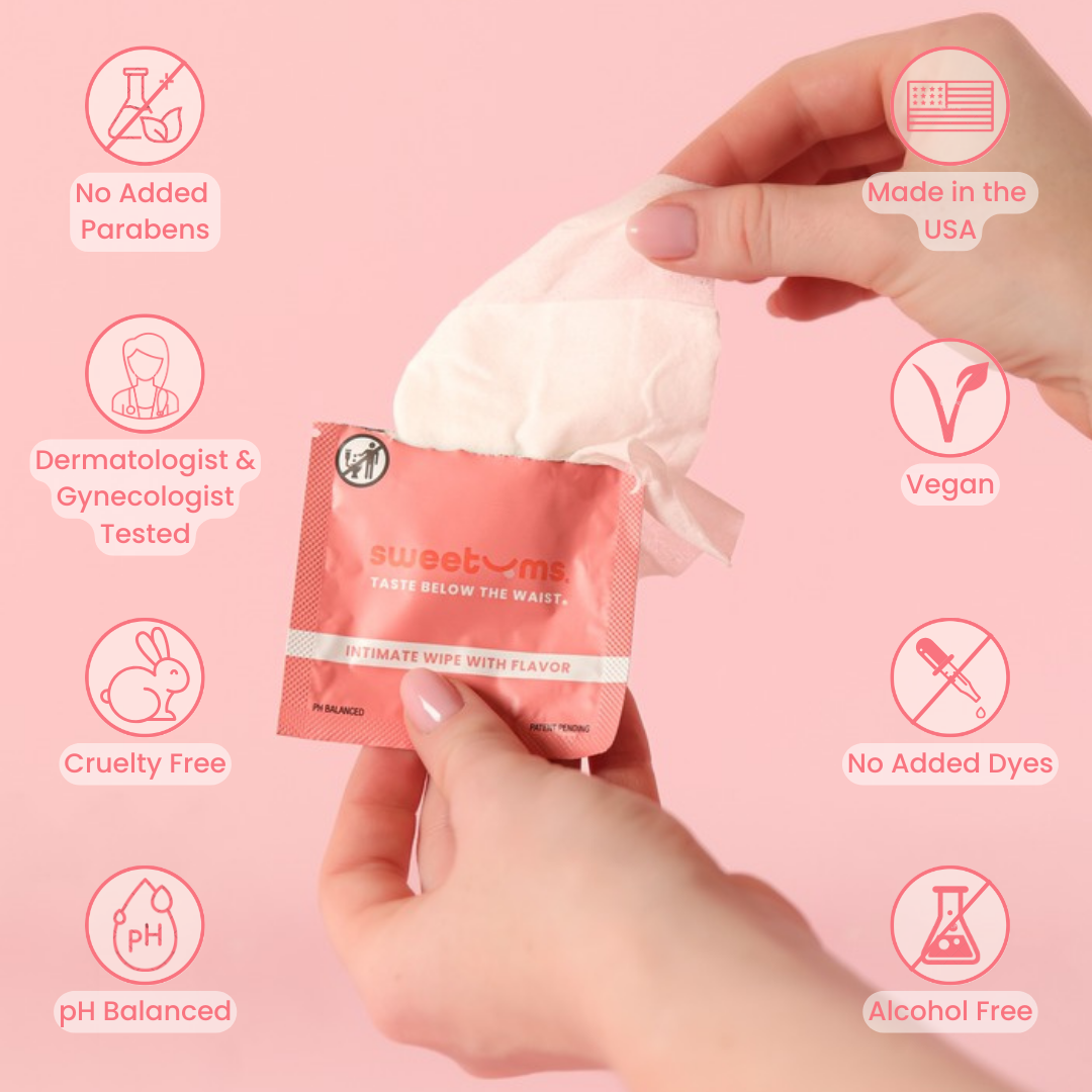 Sweetums – wholesale Intimrengöring/wipes – Körsbärssmakade Intima Feminina Våtservetter Vaxning Sexig2