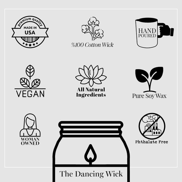 THE DANCING WICK CANDLES - Wholesale Jar/Filled Candle - 3 Wick Spring Tumbler Candle Faire - 17 oz Large Candle