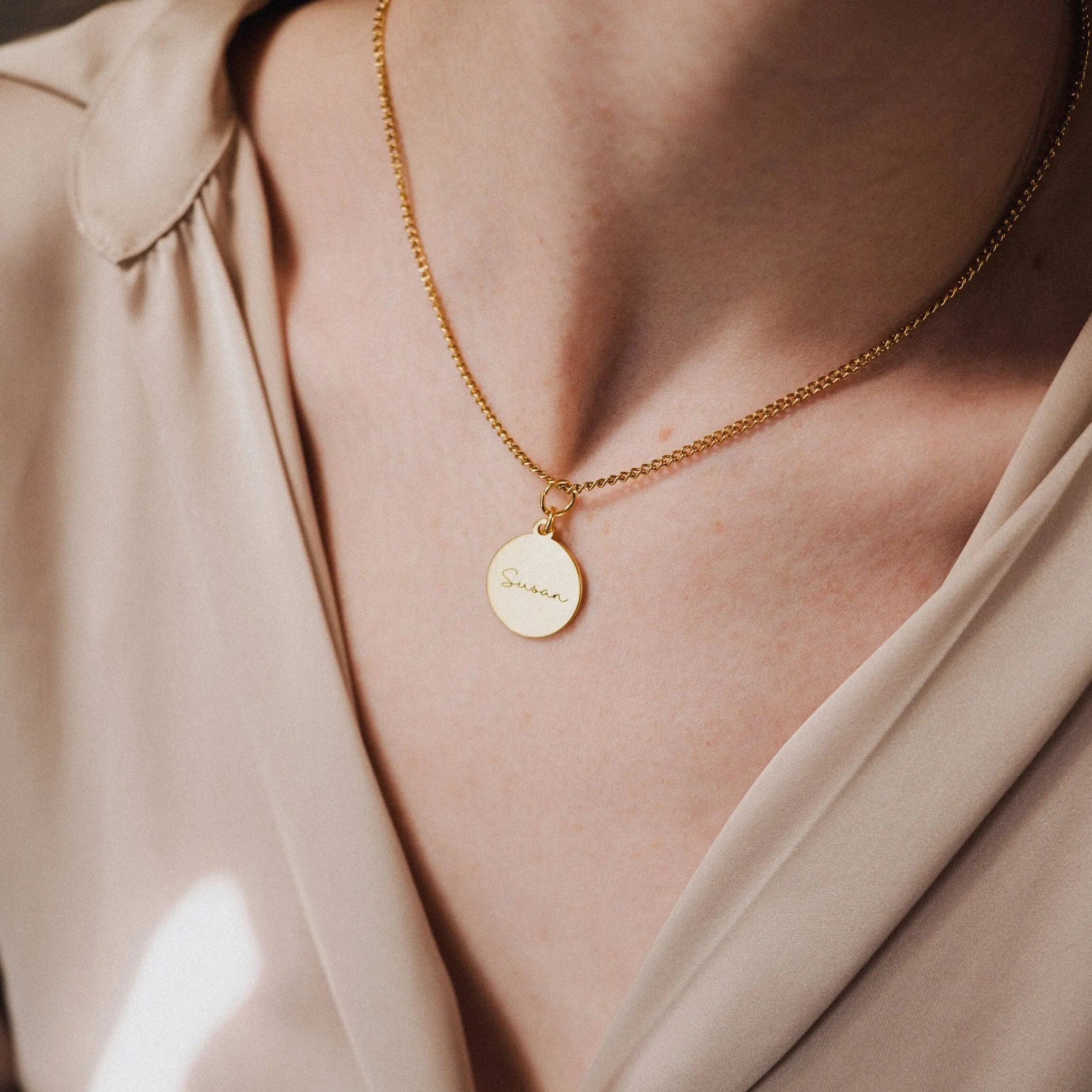 PHOEBE´S - Wholesale Pendant/Charm Necklace - Colgante de Medalla Grabada, Regalo Personalizado5