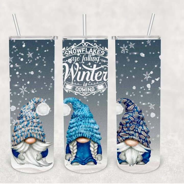 Winter is Coming Gnome Tumbler for wholesale by The Potted Oasis