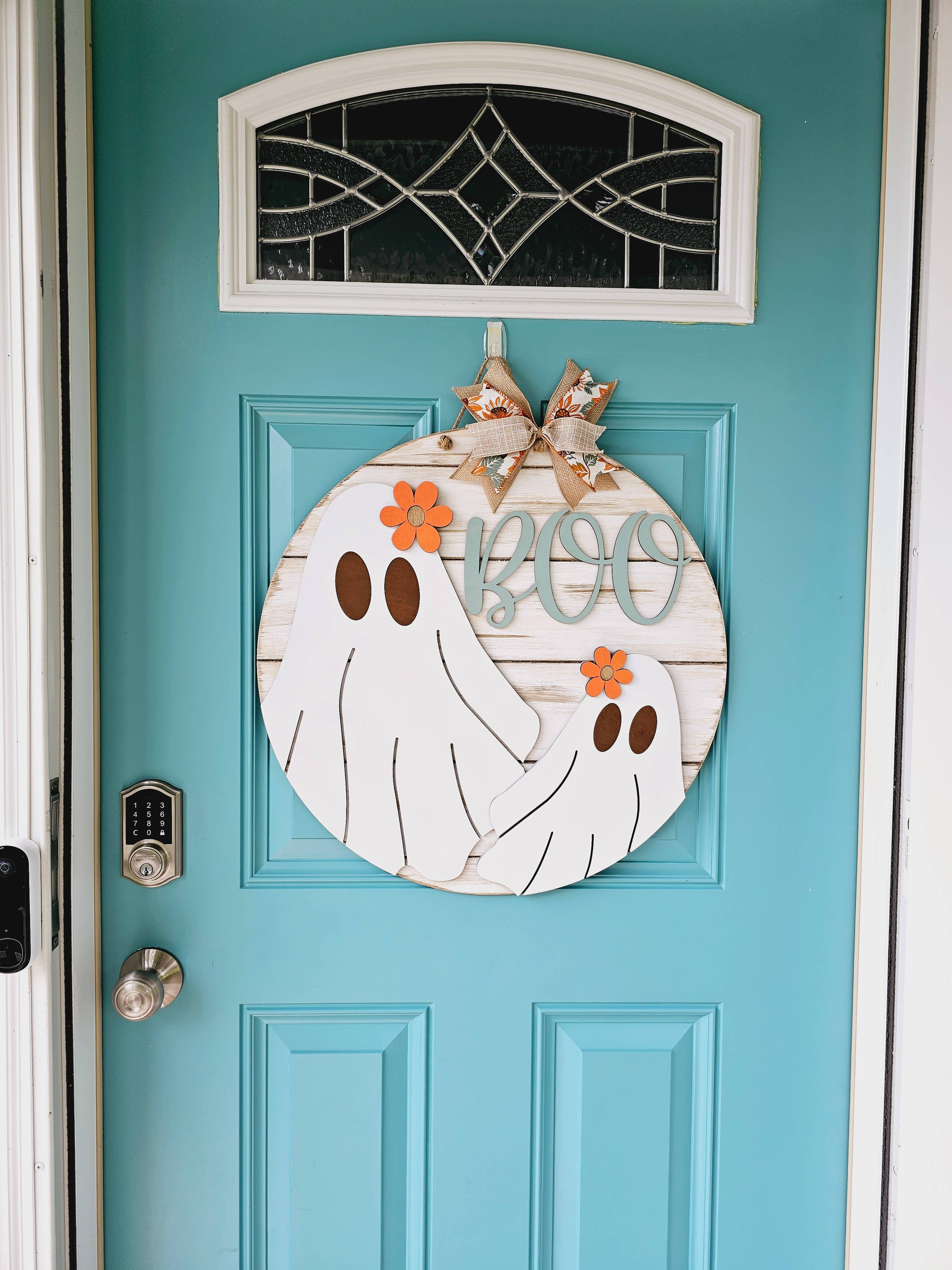 Teal Moon Creations - Wholesale DIY Craft Kit - DIY Retro Flower Ghost Door Hanger3