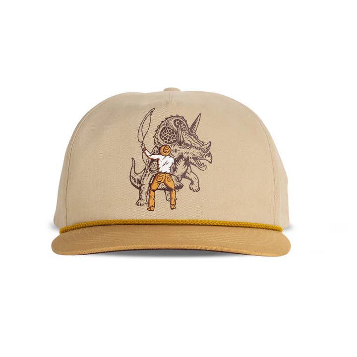 Sendero Provisions Company - Wholesale Flat Brim Cap - Unisex - Triceratops Hat