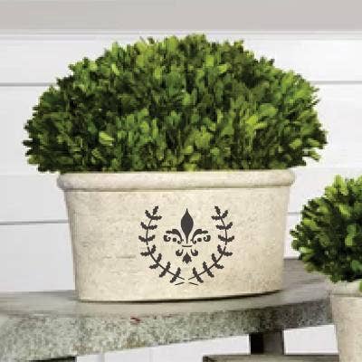 Vintage Fleur De Lis Stencil för wholesale av Oak Lane Studio