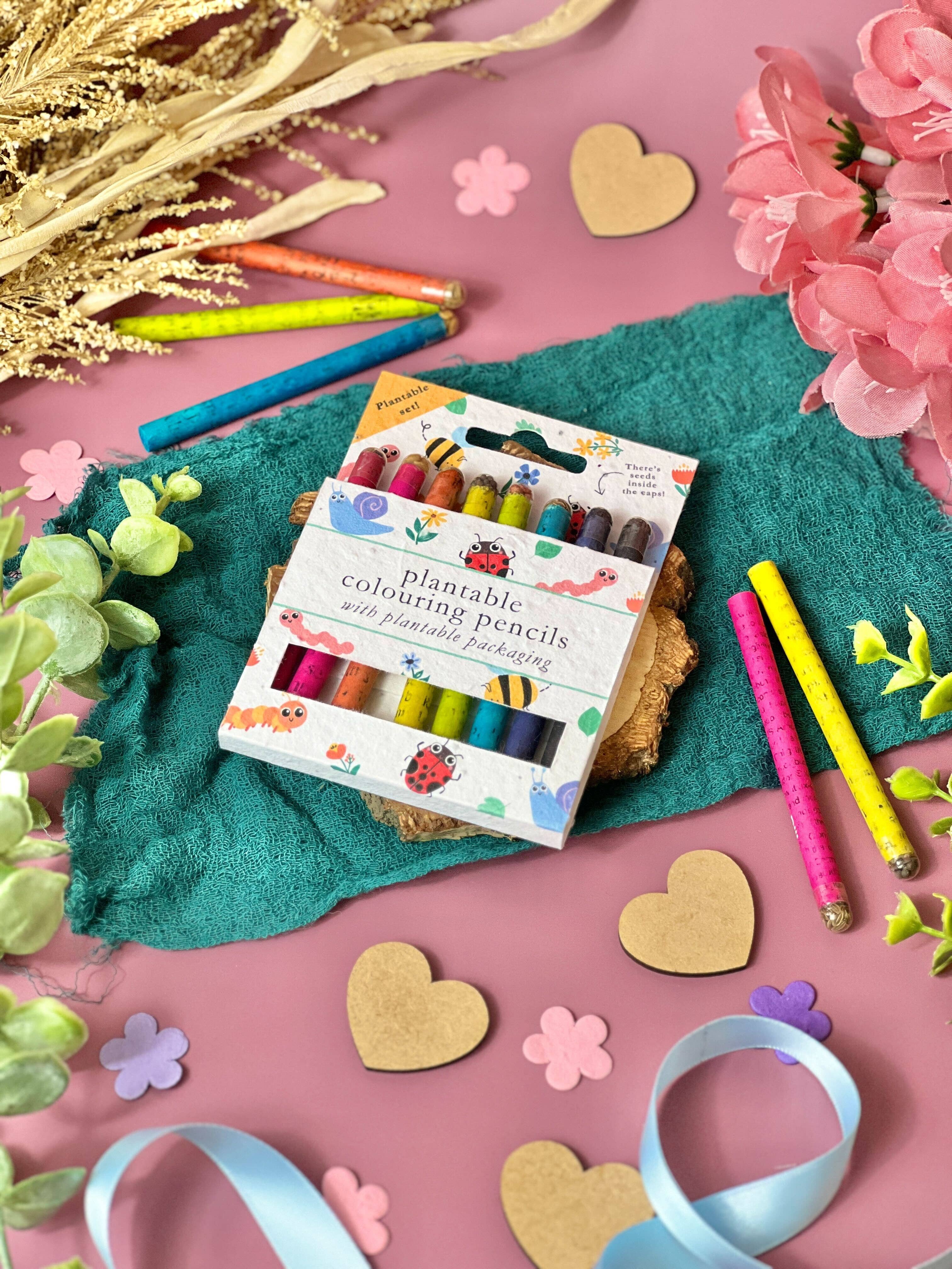 Little Green Gifts – wholesale Coloured pencil – Colouring Pencils - Choice Of Designs (TU-6)10