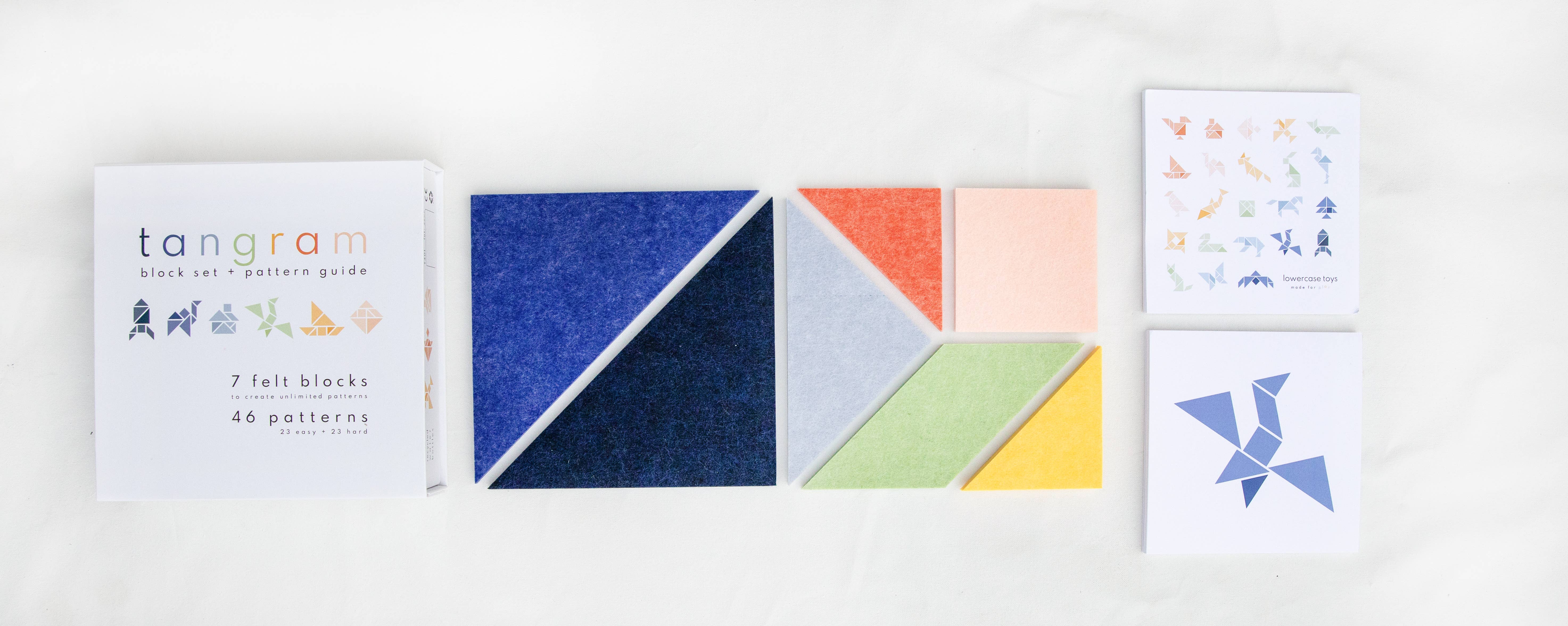 Lowercase Toys - Vente Cubes de jeu – enfant et bébé - Ensemble de blocs Tangram1