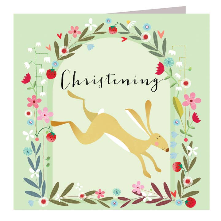 FK12 Silberne Folien-Taufkarte für den Großhandel von Kali Stileman Publishing