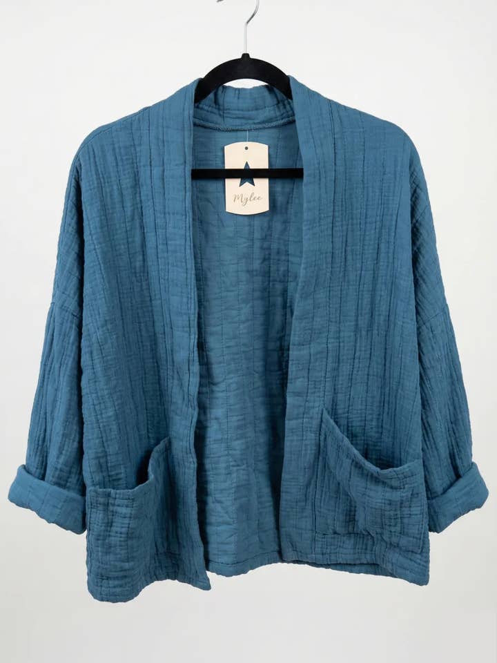 Mimi & Gogo - Vente Veste – femme - Veste matelassée en gaze de coton @5343_VesMatelasséGaze10