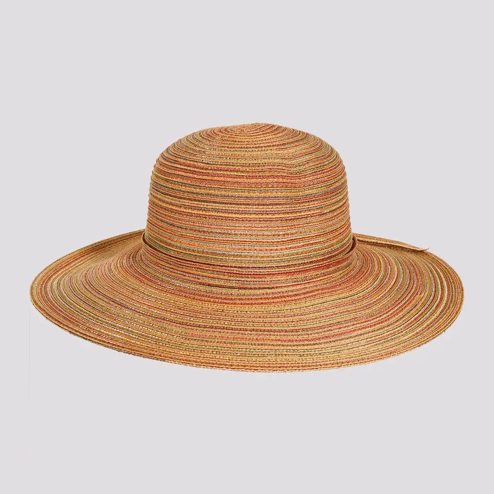 American Hat Makers - Vendita all'ingrosso Cappello di paglia - Donna - Cappello da Sole in Paglia a Tesa Larga - Stile Kaira6