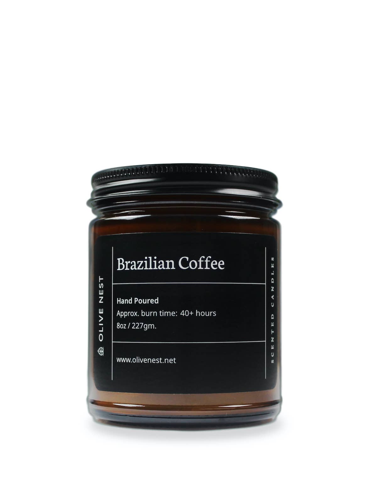 OLIVE NEST - Wholesale Jar/Filled Candle - Brazilian Coffee Soy Blend Wood Wick Candle