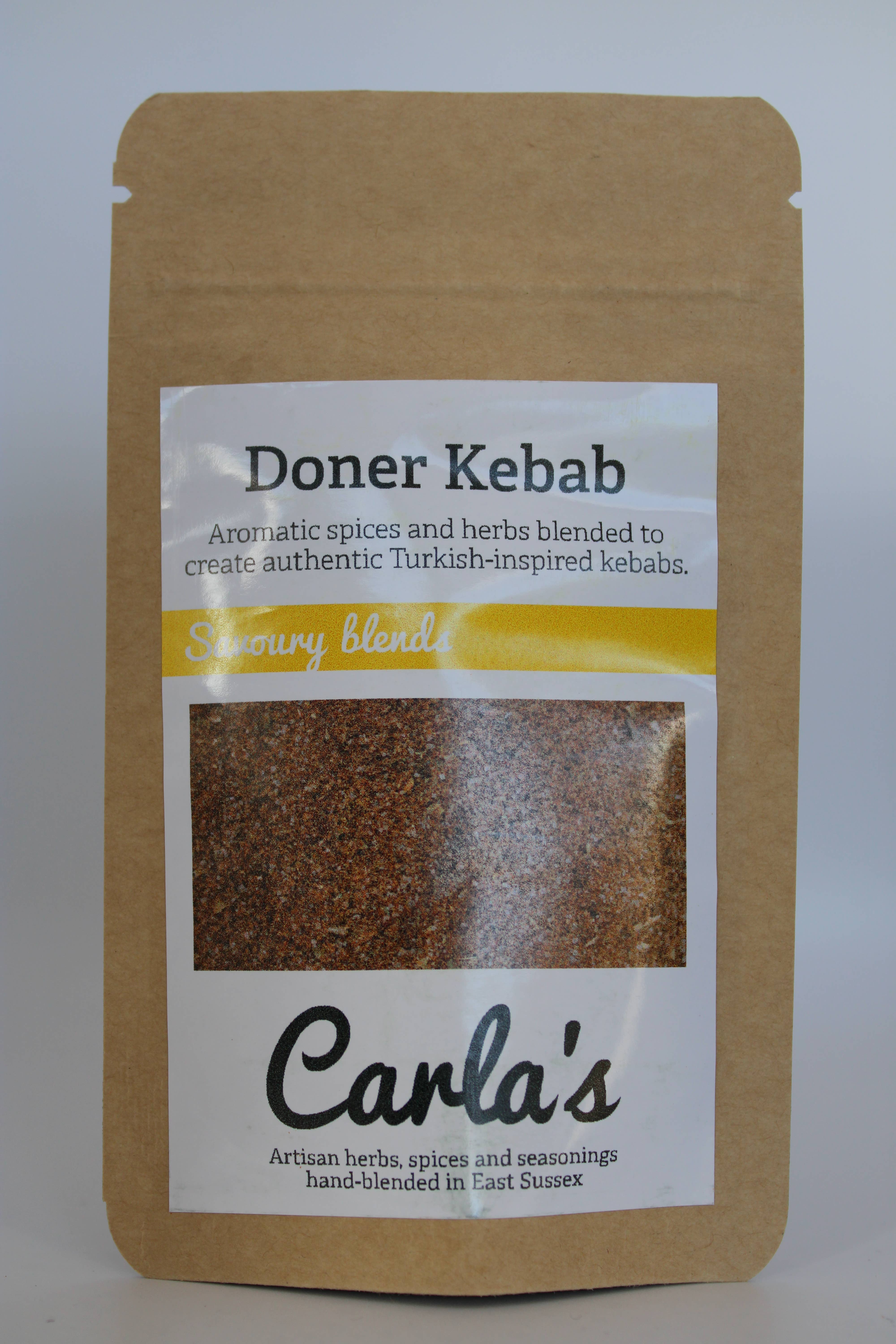 Carla's Foods Ltd - Vente Mélanges d'épices séchées - Mélange de kebab Doner de Carla, 28 g0