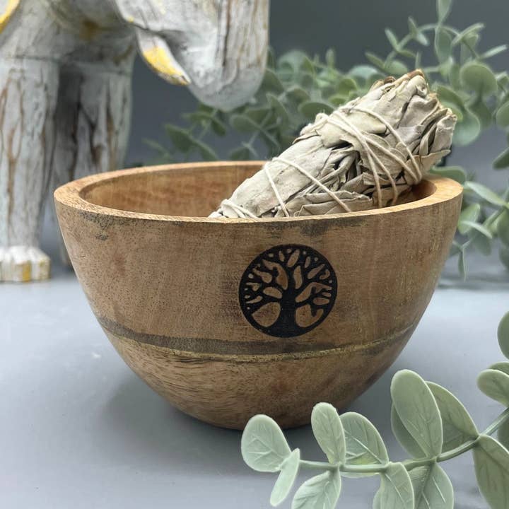 Smudge and Ritual Offerings Bowl - Tree of Life for wholesale by Ancient Wisdom