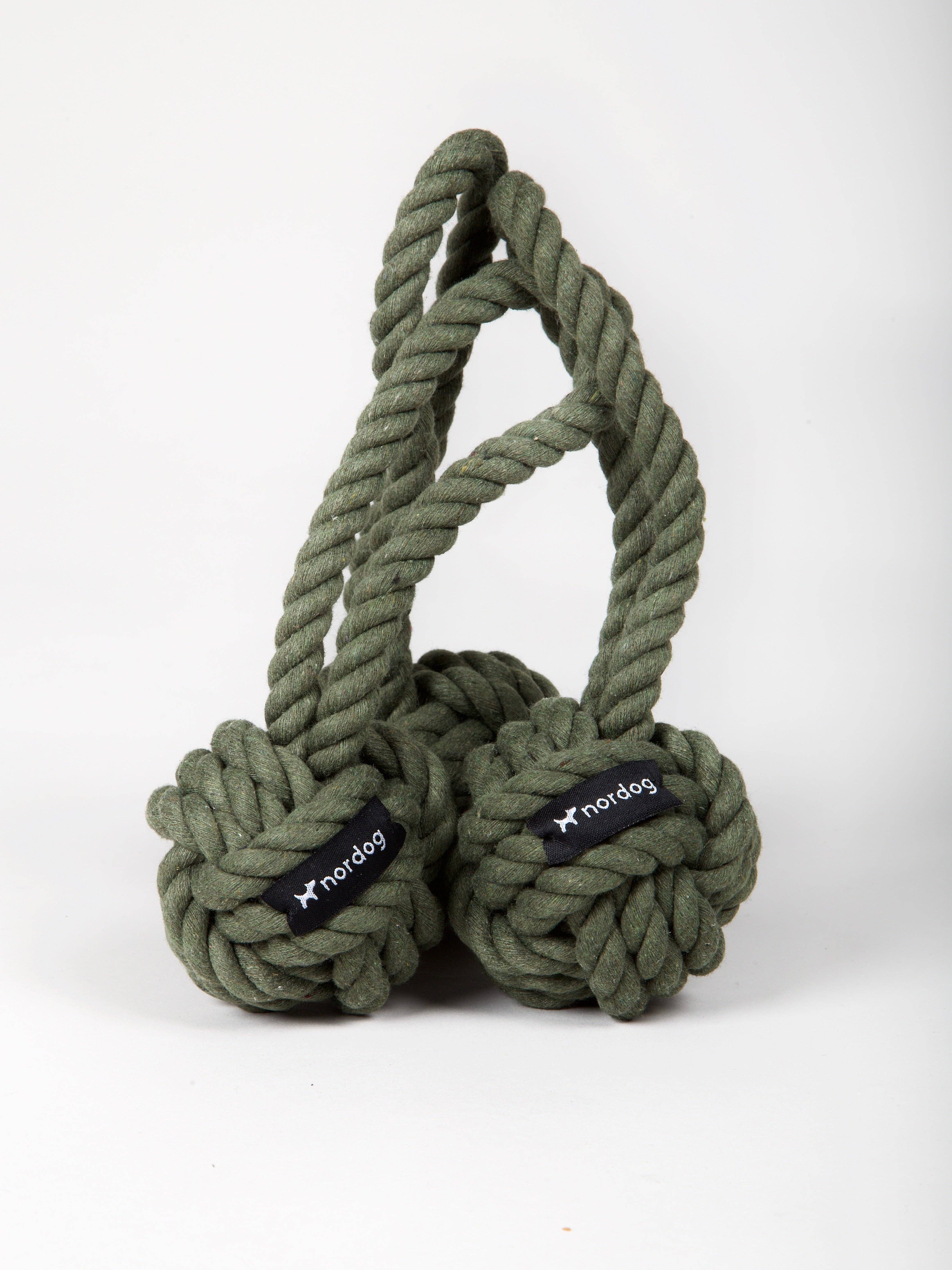 Nordog - Wholesale Pet Rope Toy - Dog - Original Rope Toy Olive1