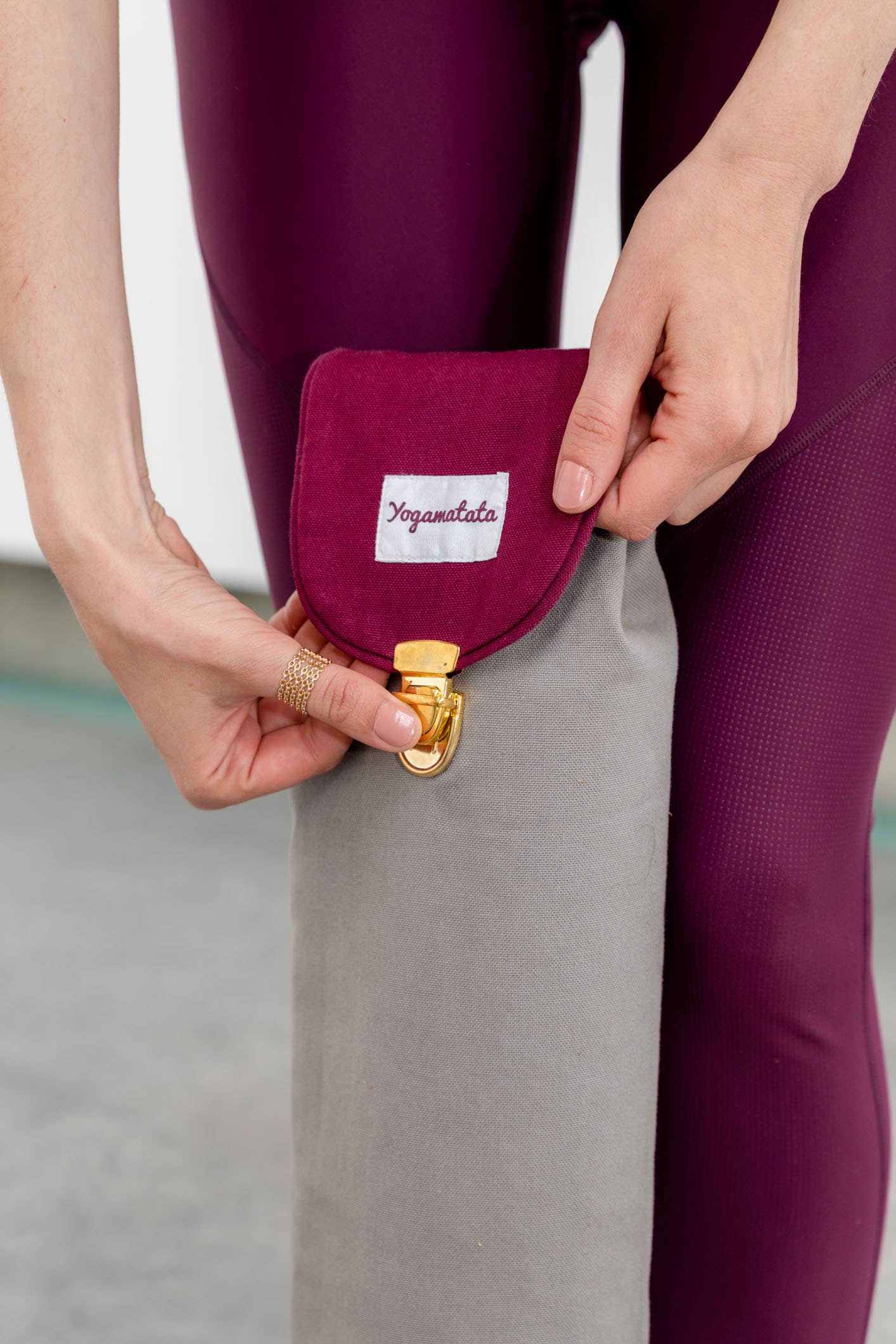 Yogamatata - Wholesale Yoga Mat - “Aubergine” Organic Yoga Mat Carry Bag1