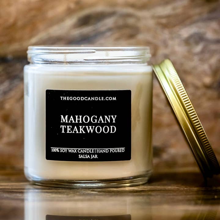 The Good Candle - Wholesale Jar/Filled Candle - 13oz Mahogany Teakwood1