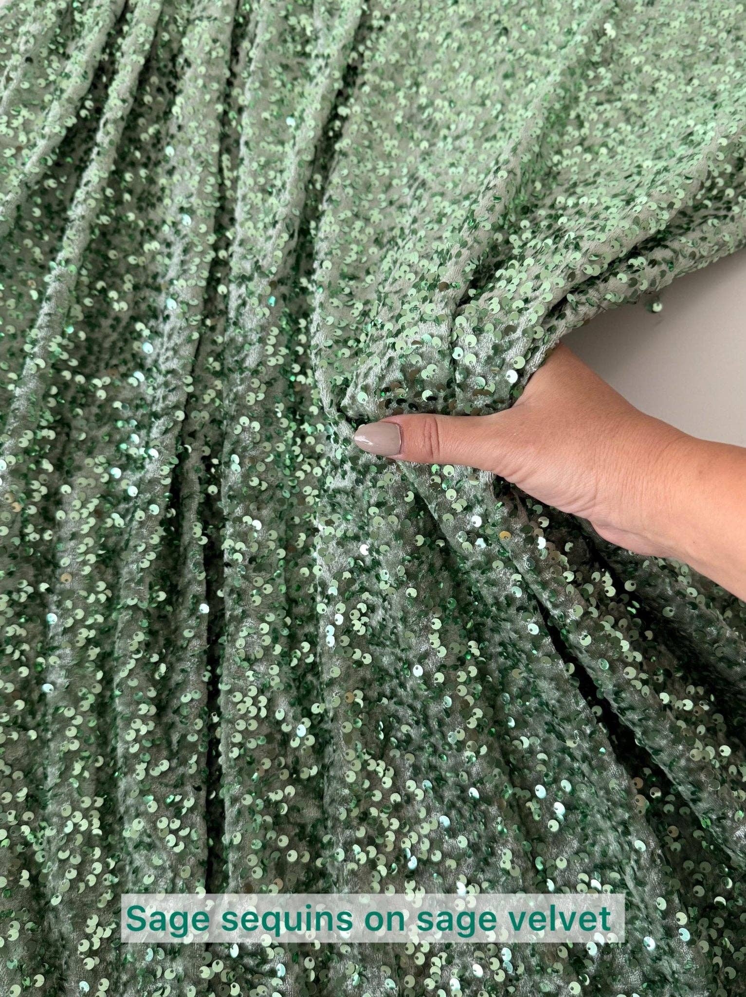 GalaTextile - Wholesale Fabric - Best Price Sequin Velvet Fabric, Stephanie Overlap Sequins With Velvet Fabric Sold by Yard, Sparkly Fabric for Gown, Red, Green, Red, Pink5