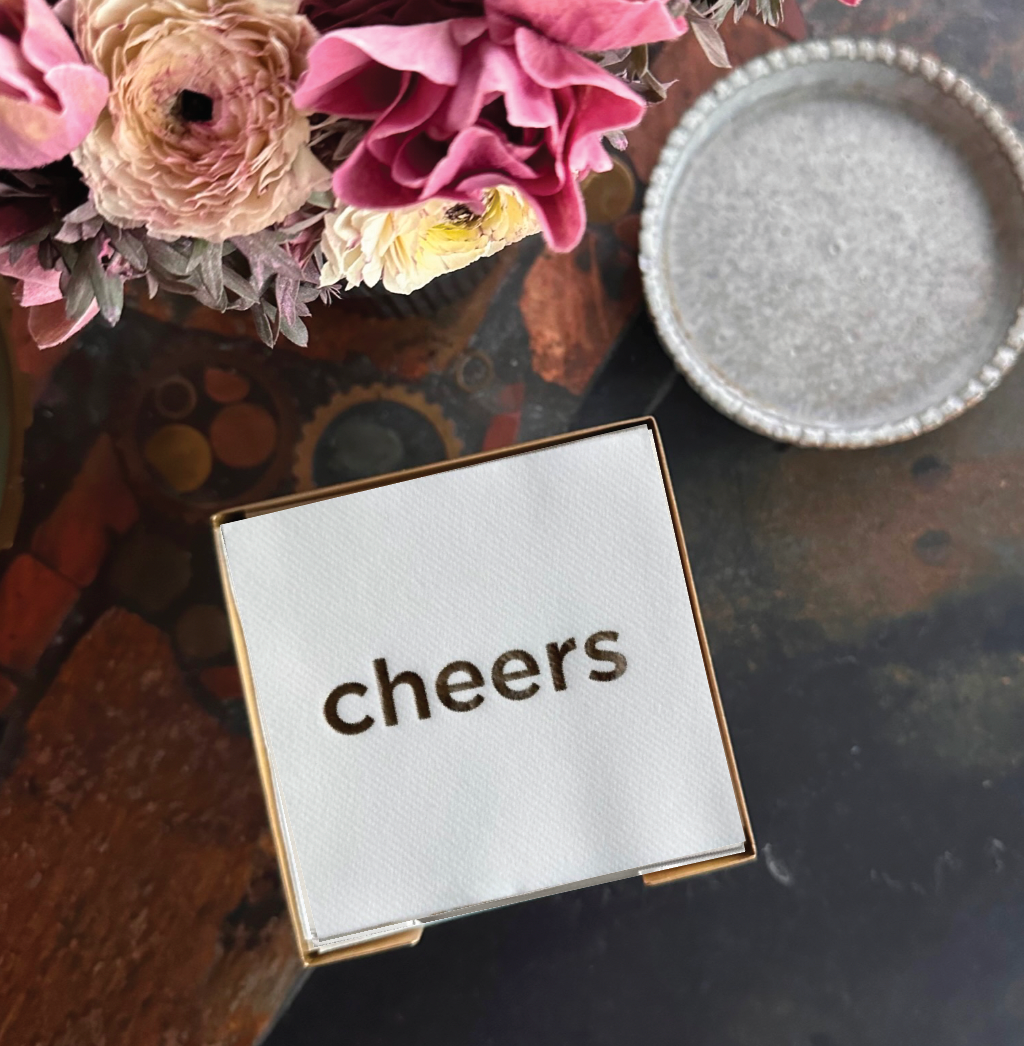 Lined Design – wholesale Engångsservett – Mässingspläterad cocktailservettvärdinnesats11