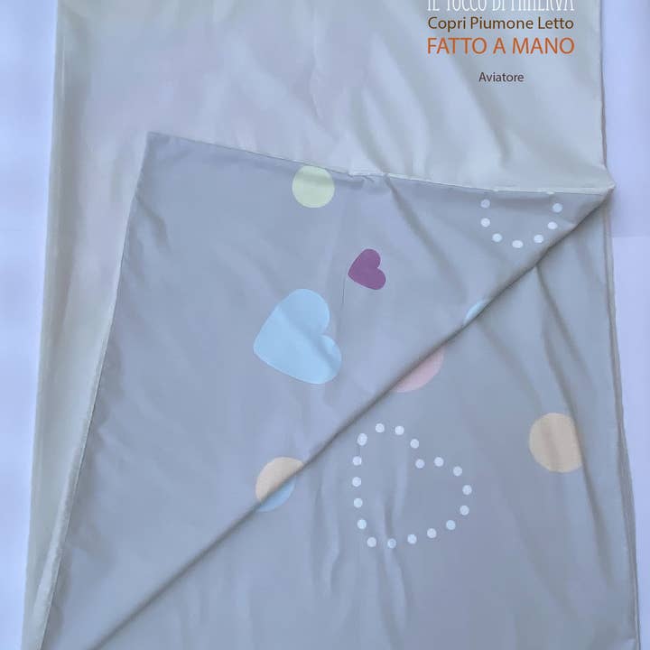 Aviator children's duvet cover single bed 150 cm x 200 cm - Handmade for wholesale by Il Tocco di Minerva