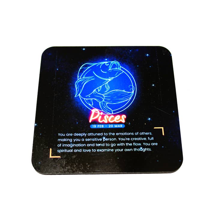 Horoscope Coaster : Poissons pour la vente par Ron Knight Entertainment, LLC