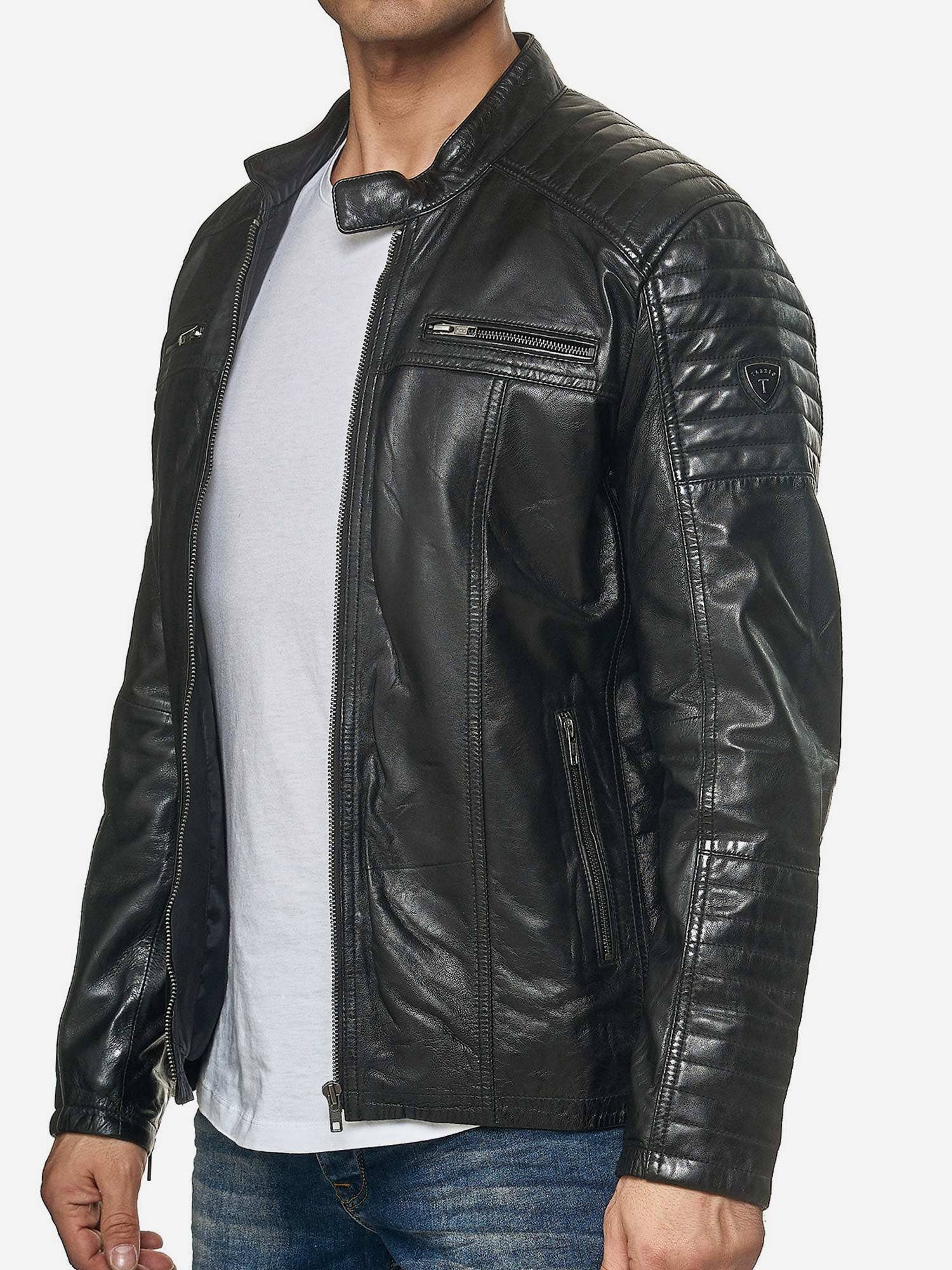 Tazzio – Großhandel Lederjacke – Herren – Tazzio Herren Jacke Lederjacke Biker Echtleder 1970926