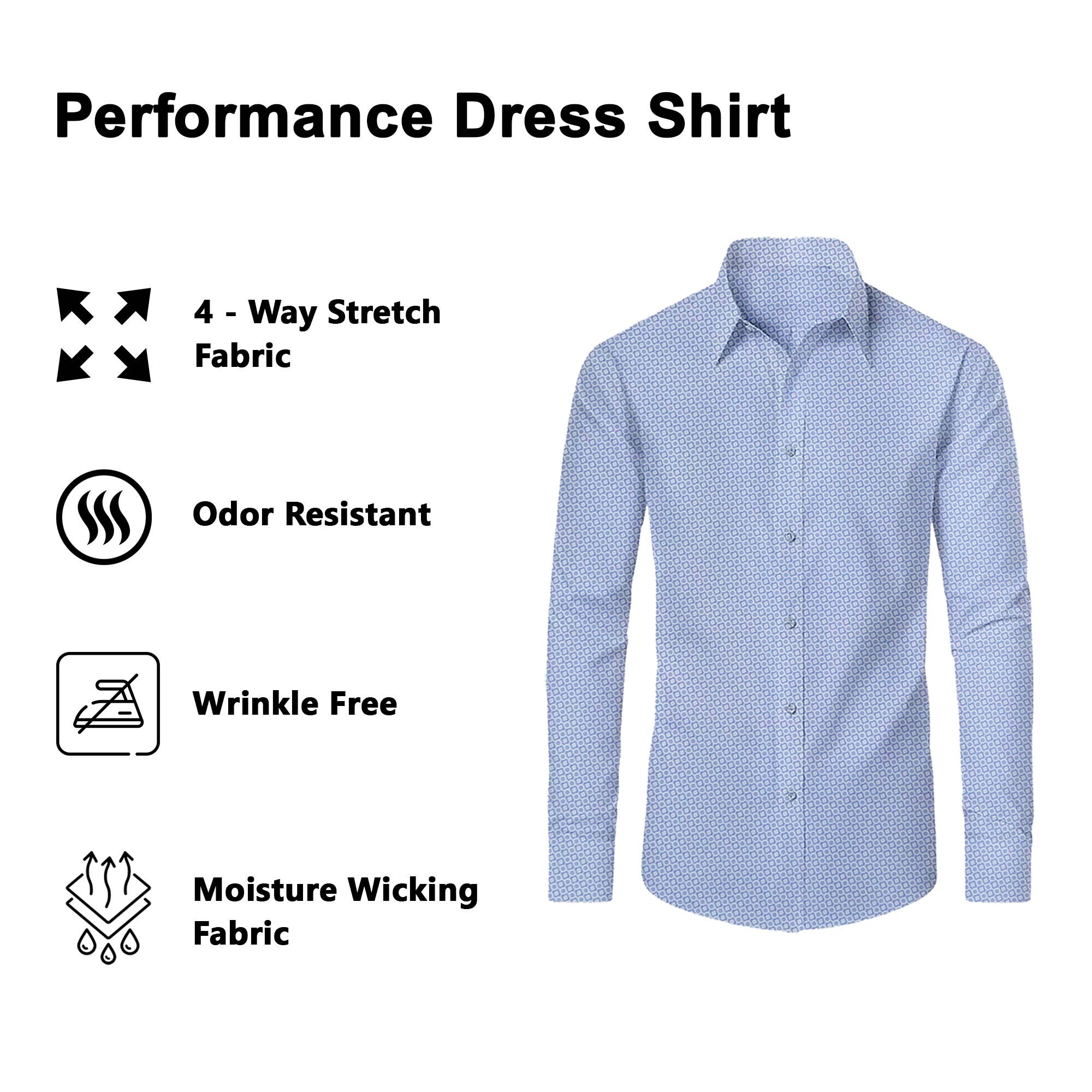 Galaxy By Harvic – Camisa de botões - Homem por atacado – Camisas de Homem de Manga Comprida com Estampado e Elasticidade para Desempenho15