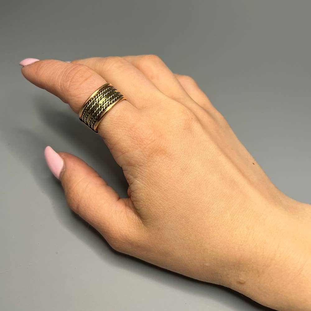 VIE – wholesale Band/stacked ring – Copper Rings3