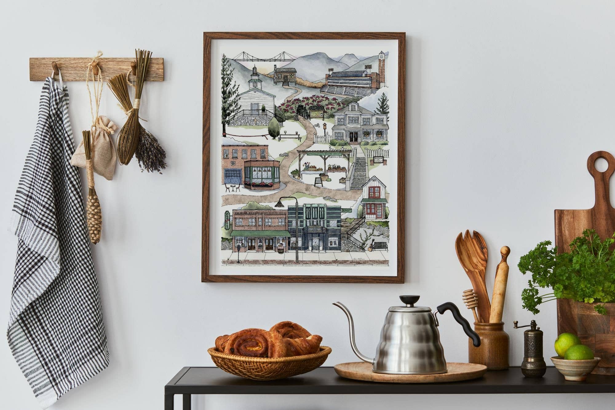 Papermill Creative - Wholesale Art Print - Boone, North Carolina watercolor art print2