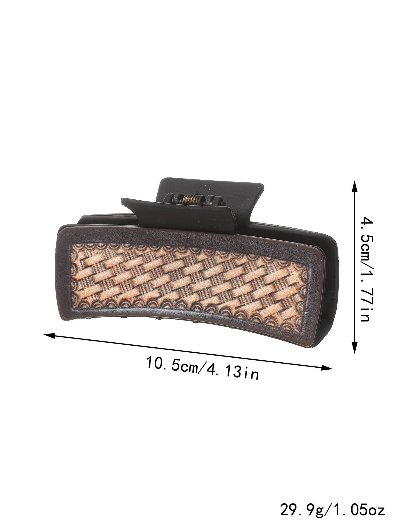 ACCITY - Wholesale Hair Clip - Women's - Sunflower PU Leather Hair Claw, Western Style_CWASC16183