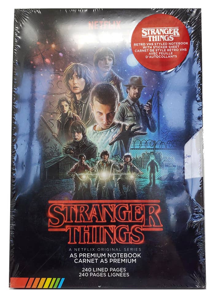 Stranger Things–VHS Season One - Premium A5 Notebook for wholesale by Pyramid America