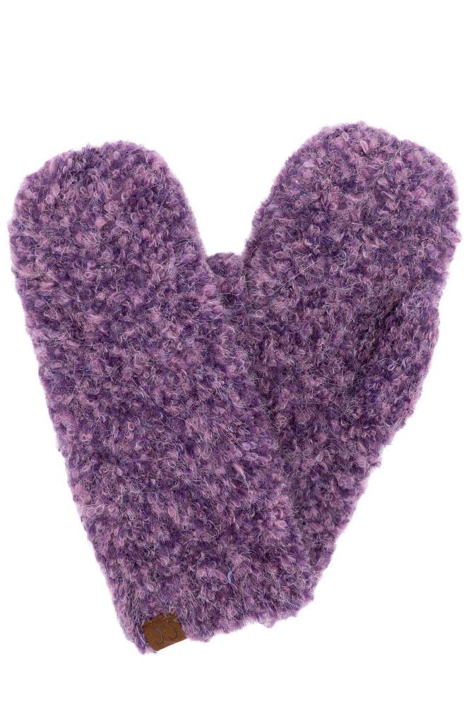 Hana - Wholesale Mittens - Women's - C.C Mixed Color Boucle Mittens3
