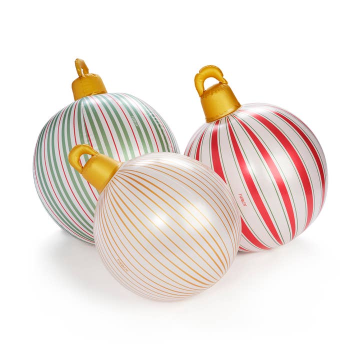 FUNBOY - Vente Lots de décorations - Ornements gonflables lumineux à rayures vintage0