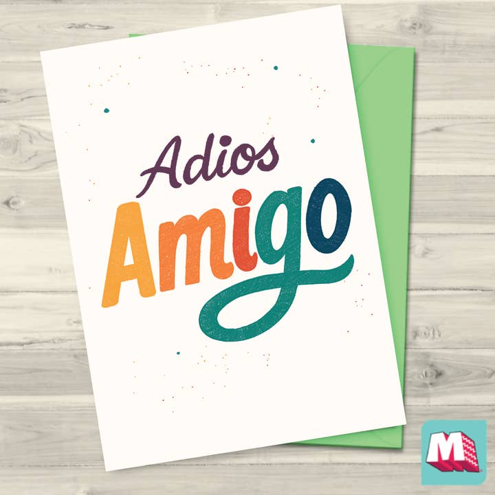 Maktus - Wholesale Friendship Card - Adios Amigo
