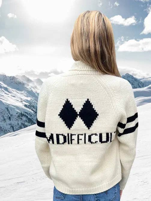 Pink Pineapple - Wholesale Cardigan - Women's - I'm Difficult Varsity Cardigan2