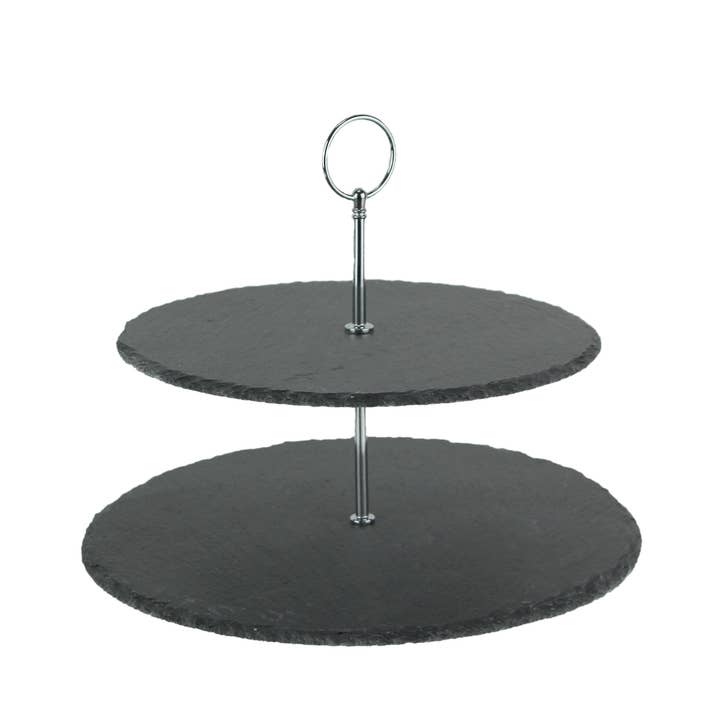 Two Tier Round Slate Stone and Metal Serving Tray and other Purchase wholesale decorative slate. Free returns & net 60 terms on Faire trending on Faire.