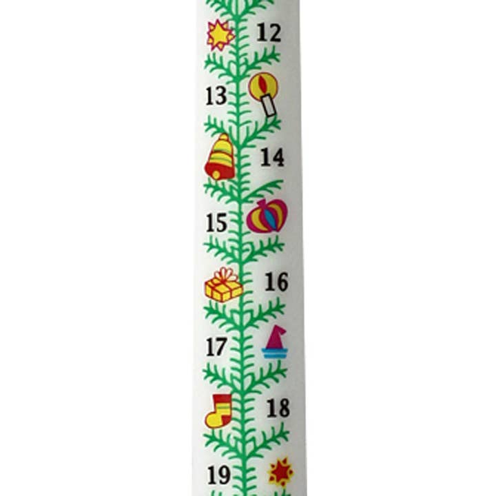 Twilight Collection - Wholesale Tapered Candle/Candlestick - Countdown Advent Candle | Box of 12