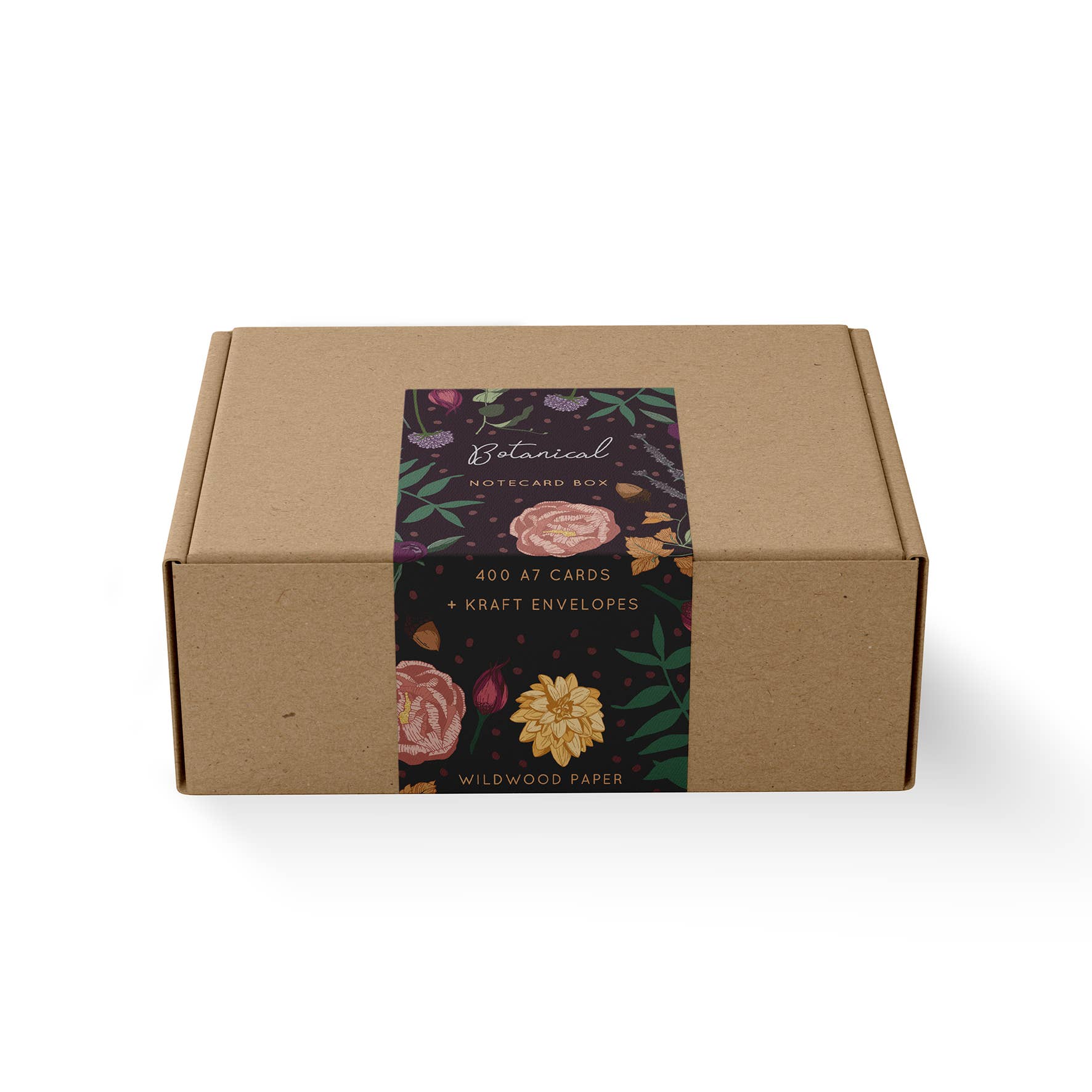 Wildwood Paper – wholesale Stationery/notecard set – Floral Notecard Wholesale Florist Sub Box | Bulk Box of 400