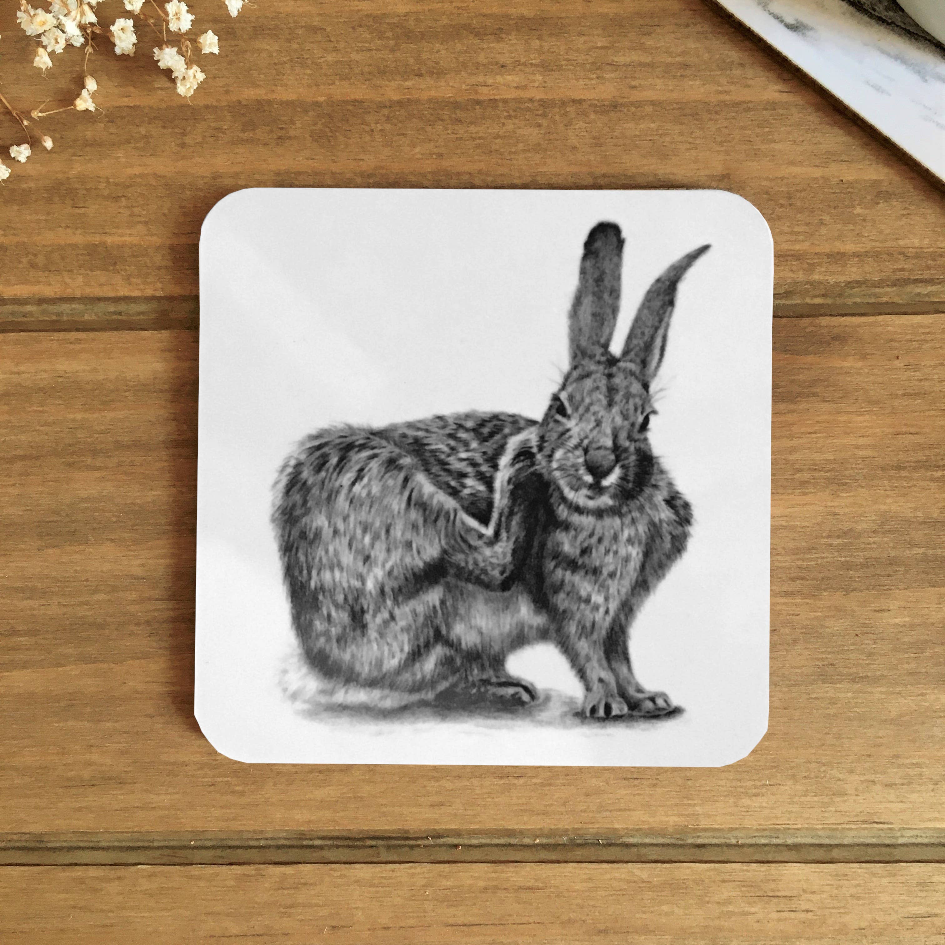 Wholesale Hare Melamine Coasters Set of Two for your store