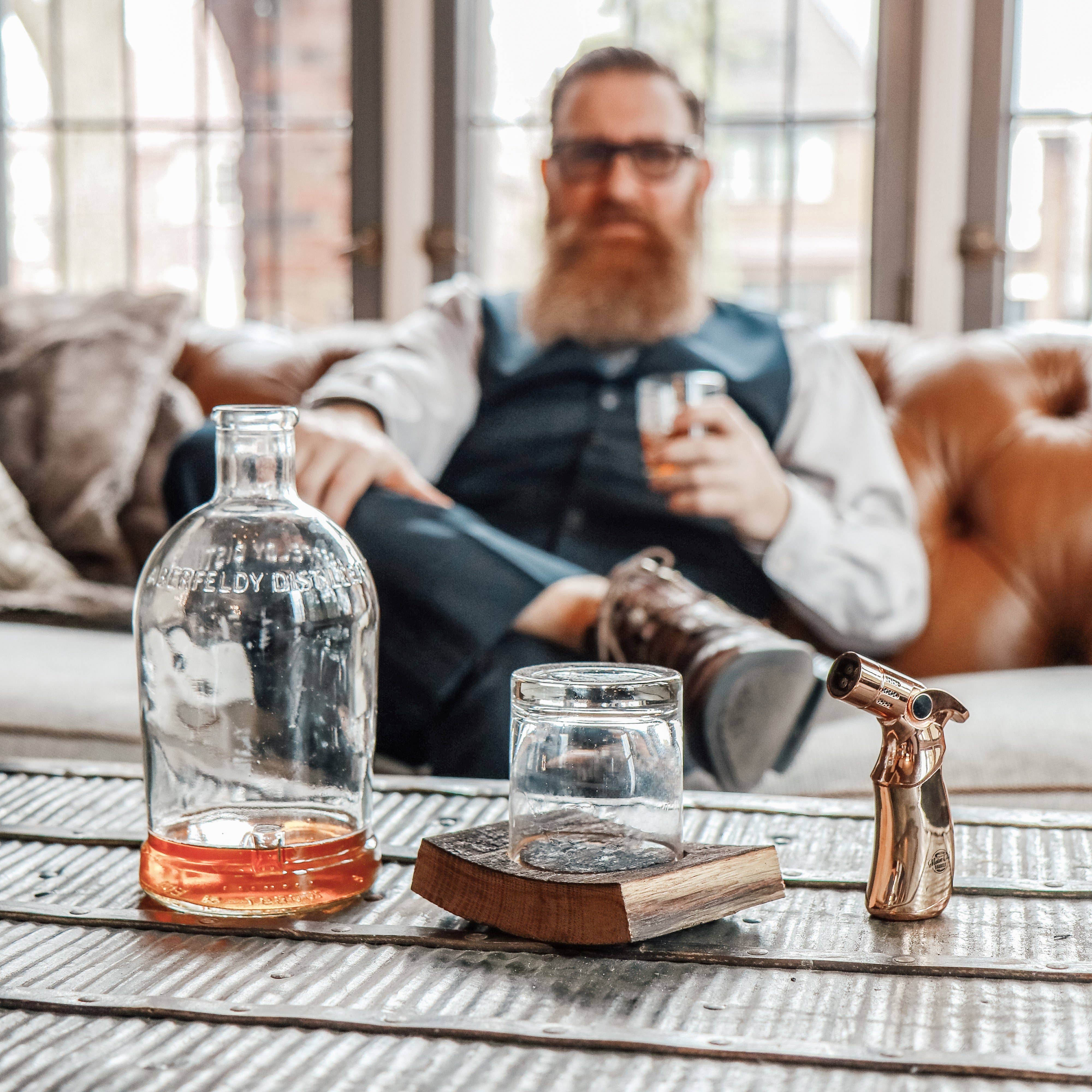 Motor City Barrels - Wholesale Cocktail/Liquor Glass - Aroma Series Whiskey Barrel Wood Smoked Cocktail Gift Set15