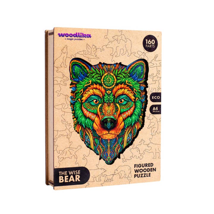 Woodlika - Wholesale Puzzle - Kids - Wise Bear Jigsaw Puzzle | Woodlika Magic Animals