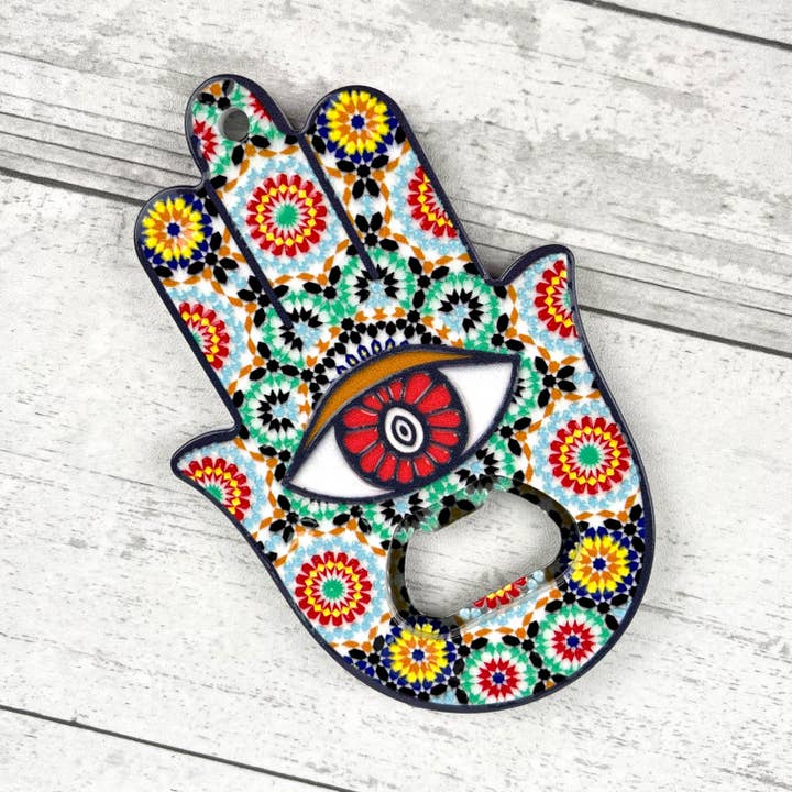 SoapElenGlen - Wholesale Bottle/Wine Opener - Hand Of Fatima Bottle Opener, Palm Fridge Magnet2