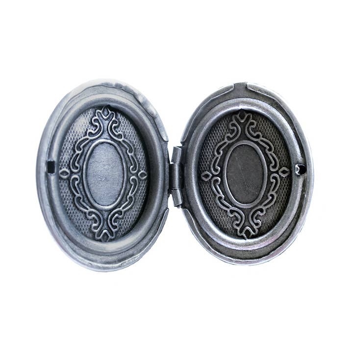 Classic Hardware - Wholesale Cocktail/Statement Ring - Ruler Small Oval Pop Art Locket Ring 2