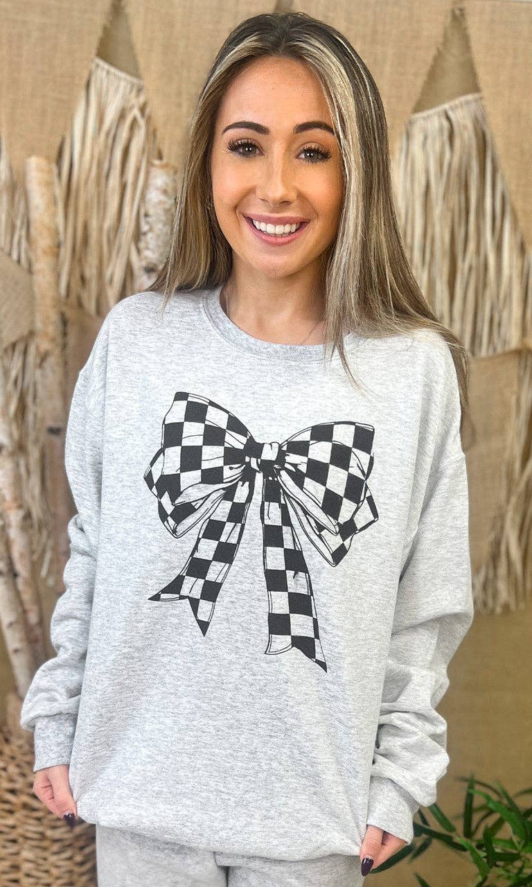 Sugar Stitch - Wholesale Graphic Sweatshirt - Women's - Big On Bows Graphic Sweatshirt11