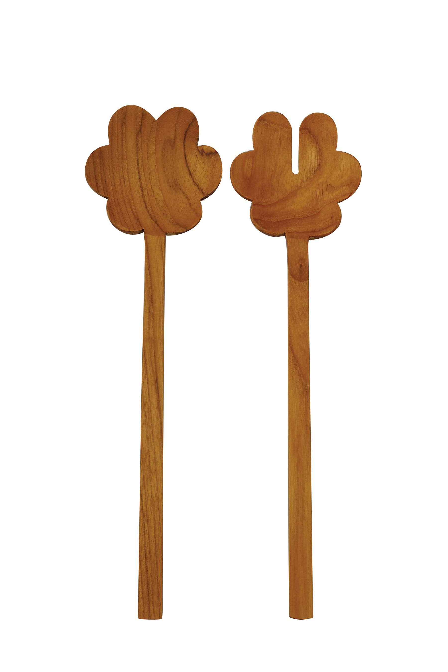 Be Home US - Wholesale Serving Utensil - Teak Flower Serving Set0