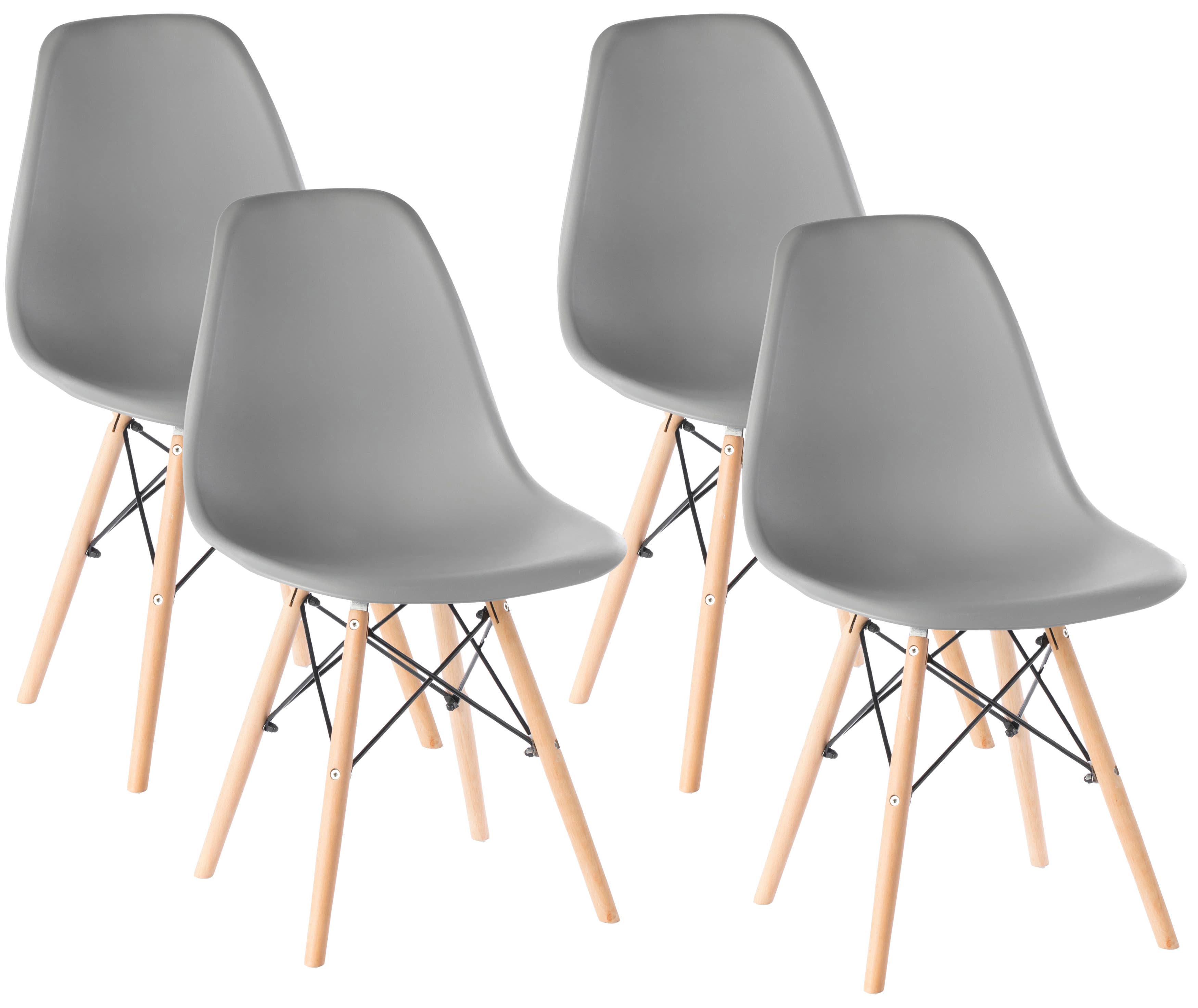 Quickway Imports - Wholesale Chair - Plastic DSW Shell Dining Chair with Wooden Dowel Eiffel Legs15