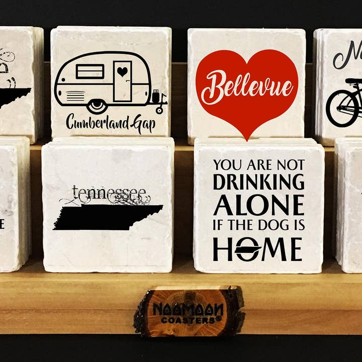 Noomoon - Wholesale Retailer Display - Home & Living - 8 Design Wooden Coaster Display5